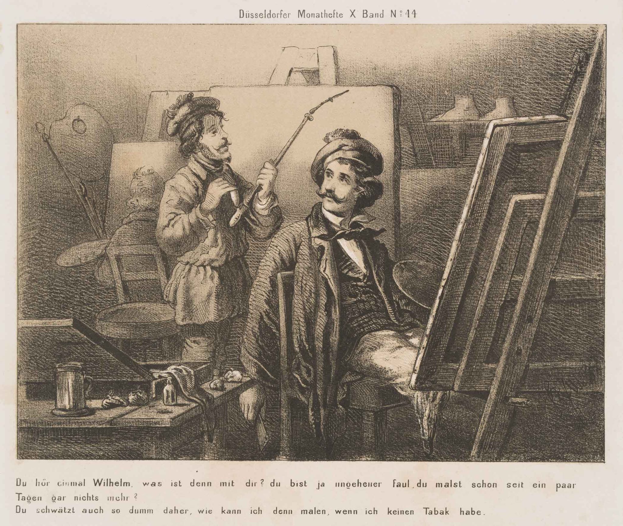 Künstleralltag. Künstler im Atelier