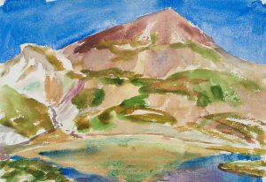 Gebirgslandschaft mit See