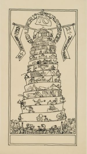 Geburtstagskarte des Künstlers