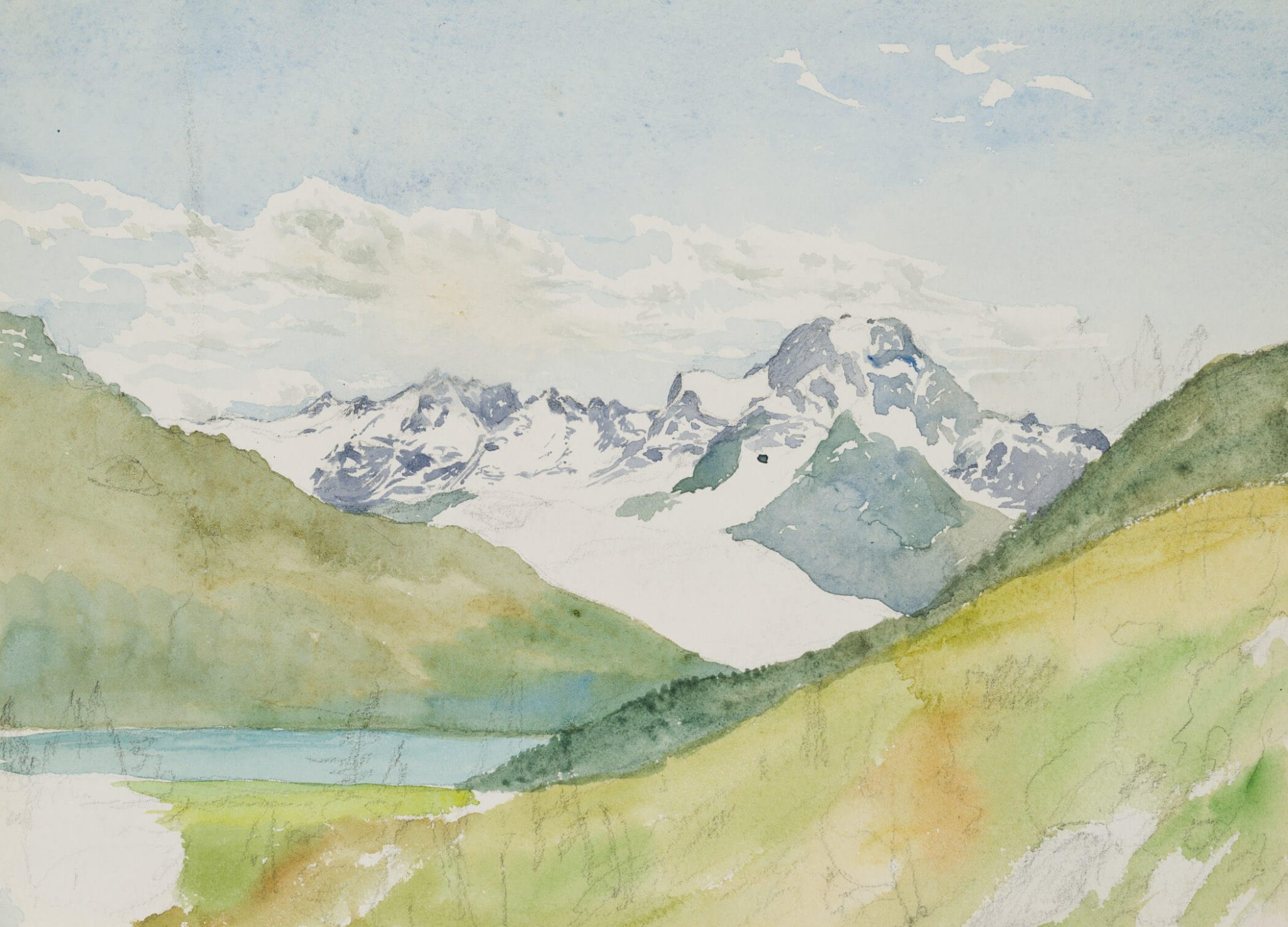 Blick auf die Alpen