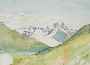 Blick auf die Alpen