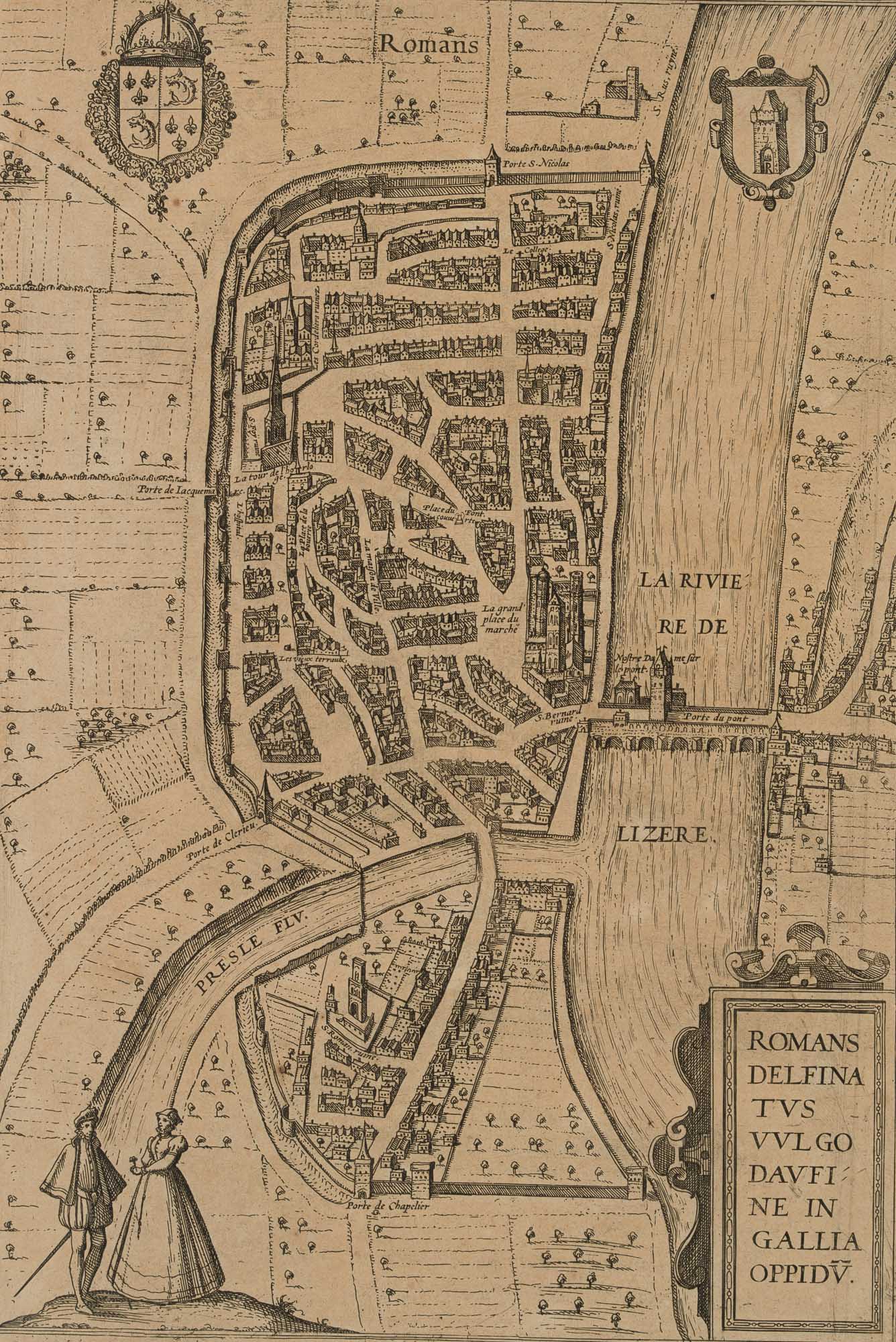 Karte Romans-sur-Isère