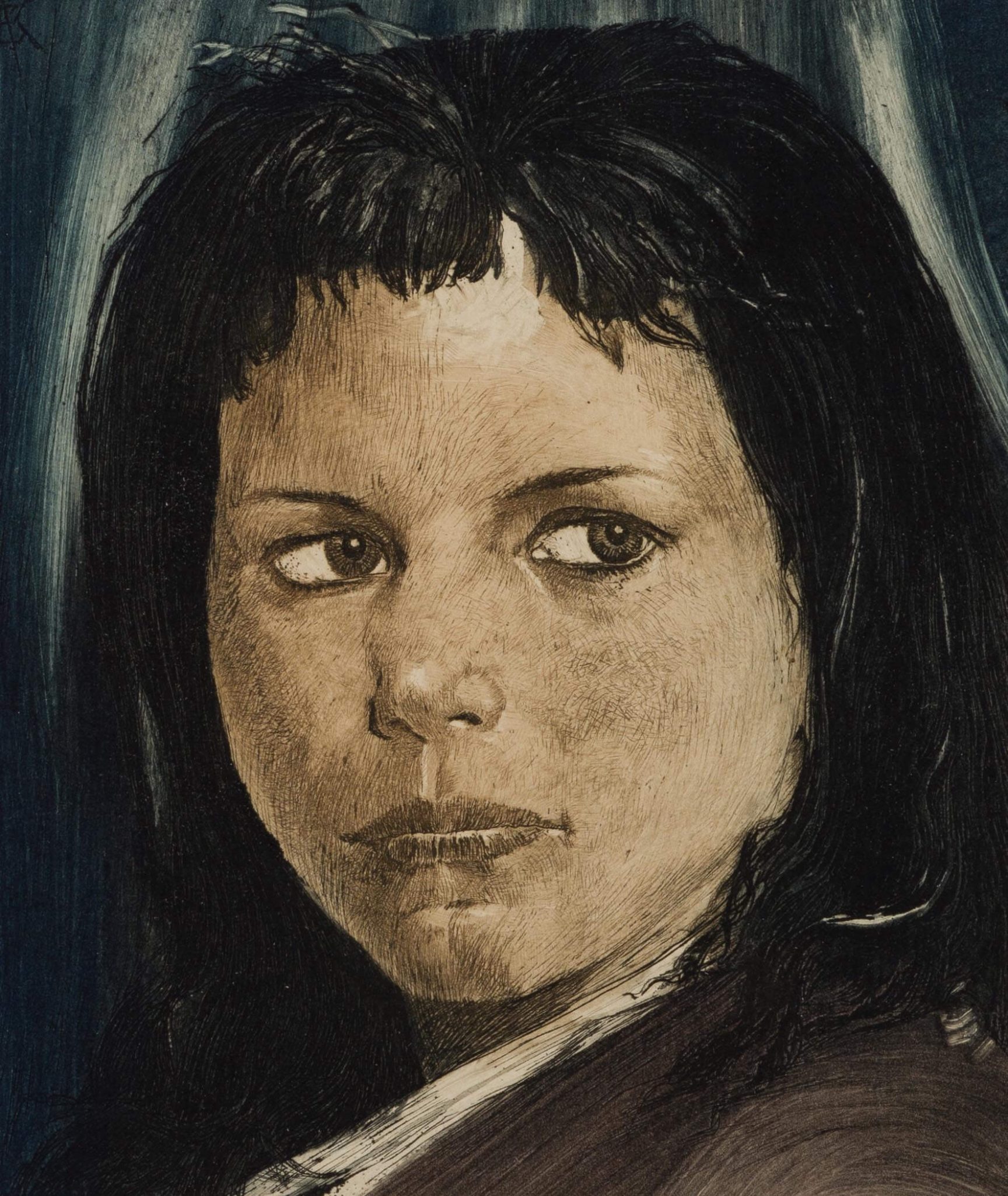 Frauenportrait. Kopfstück