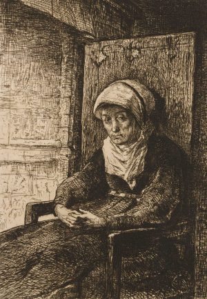 Soetkin. Alte Frau am Fenster