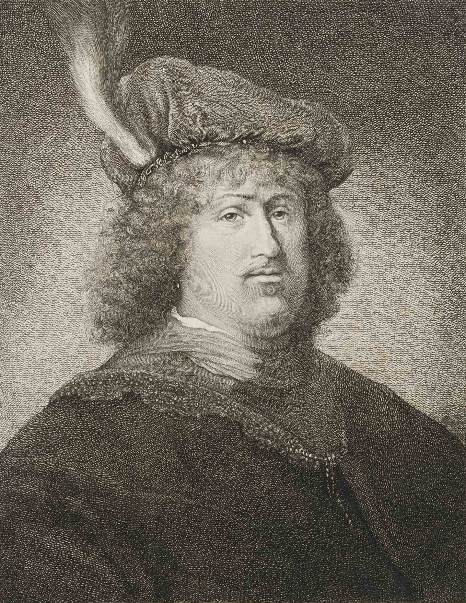 Mann mit Mütze und Umhang