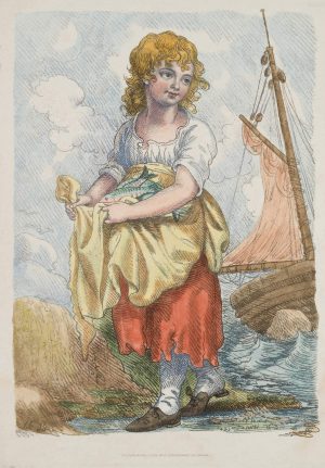 Fischermädchen am Meer
