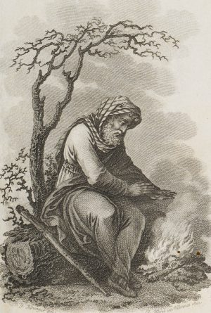 Hirte am Feuer