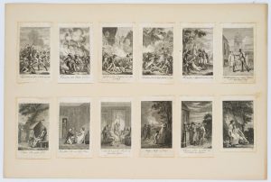 12 Illustrationen Kriegsszenen