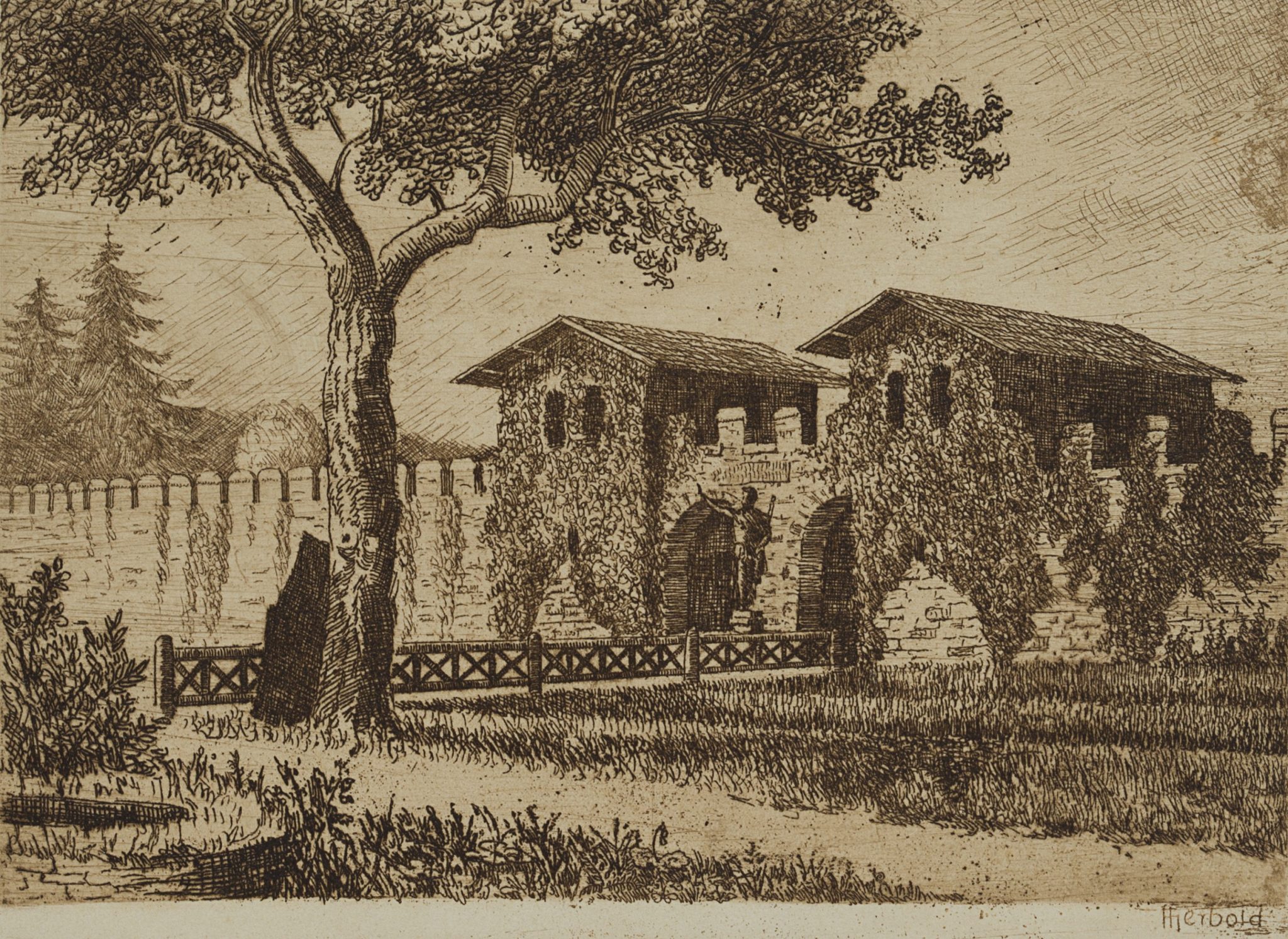 Saalburg. Haupttor Porta Praetoria