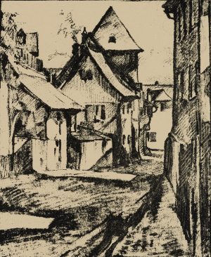 Kronberg Altstadt. Straßenzug