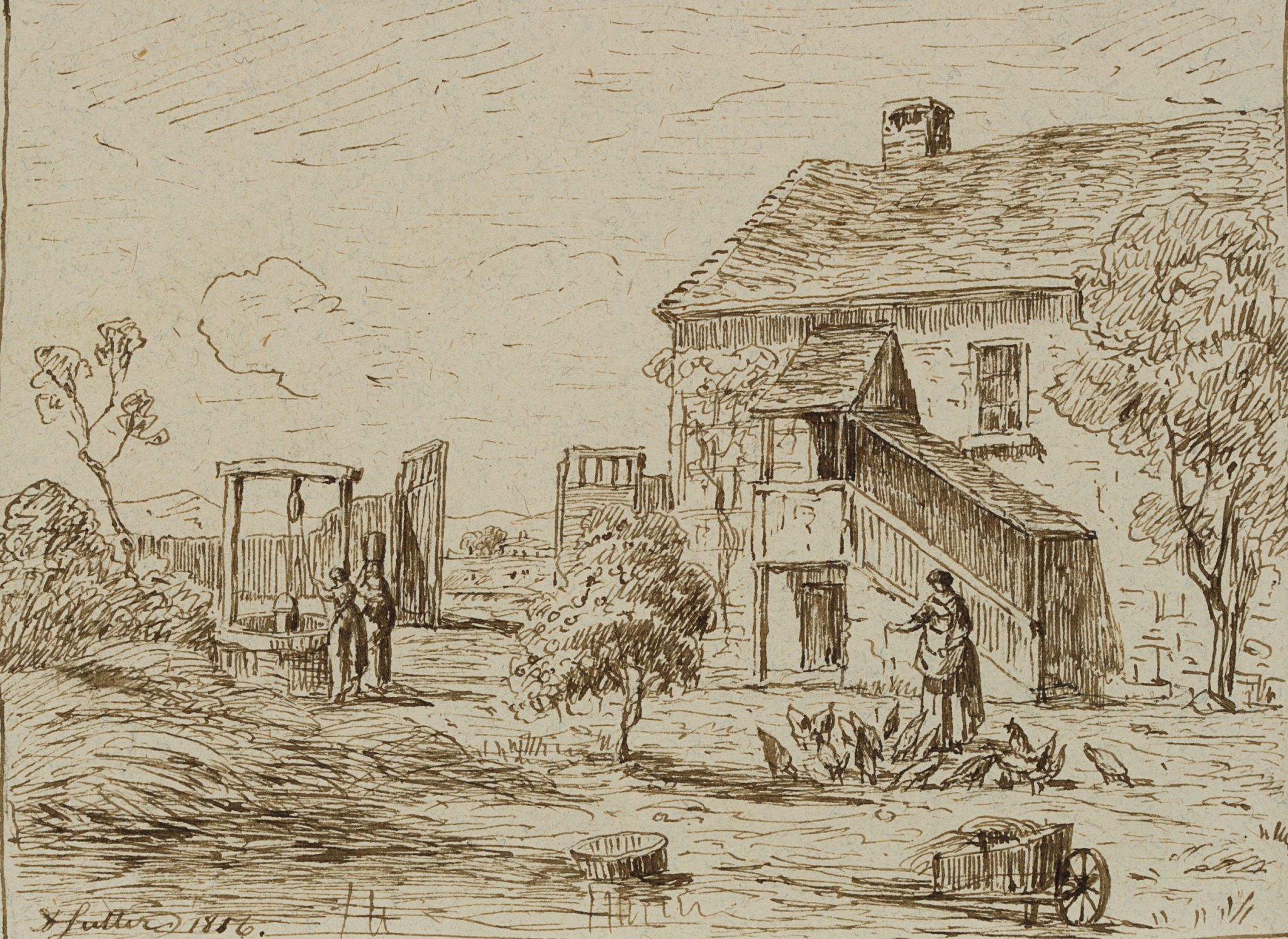 Bauernhofszene