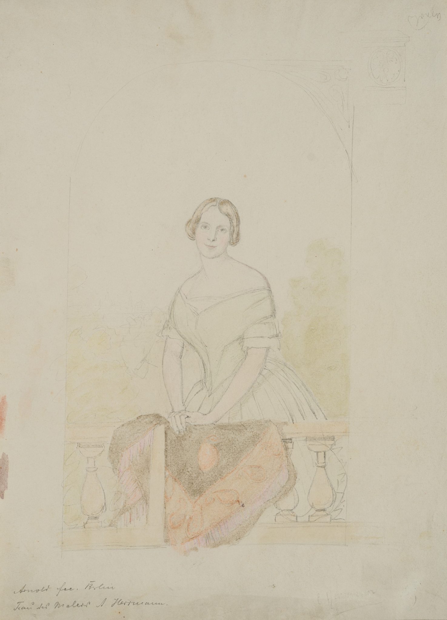 Frau des Malers A. Herrmann