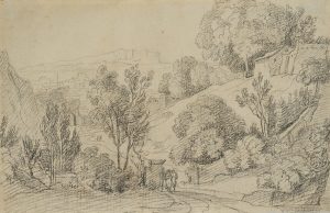 Südliche Landschaft mit Landstraße
