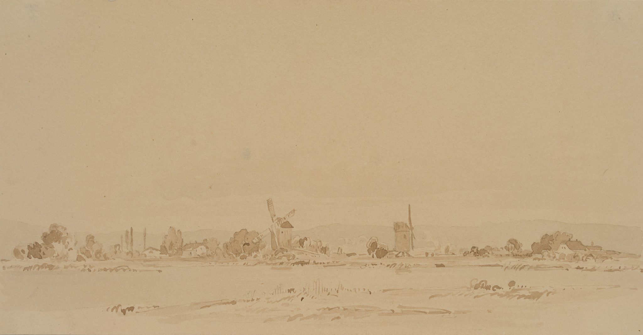 Flache holländische Landschaft