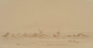 Flache holländische Landschaft