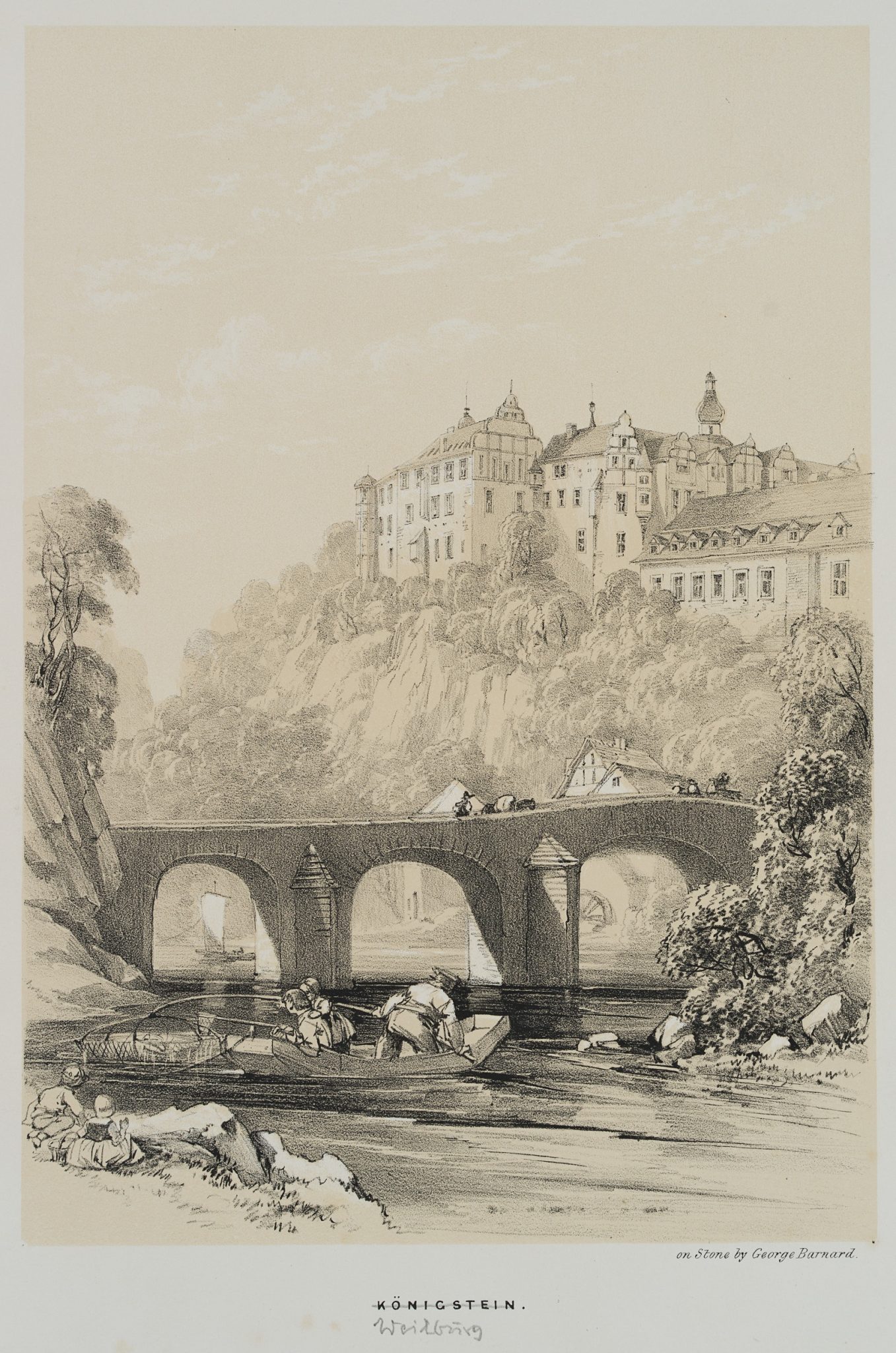 Schloss Weilburg über der Lahn