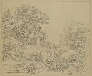 Berglandschaft mit Kapelle