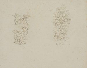 Figurenstudie mit Putten