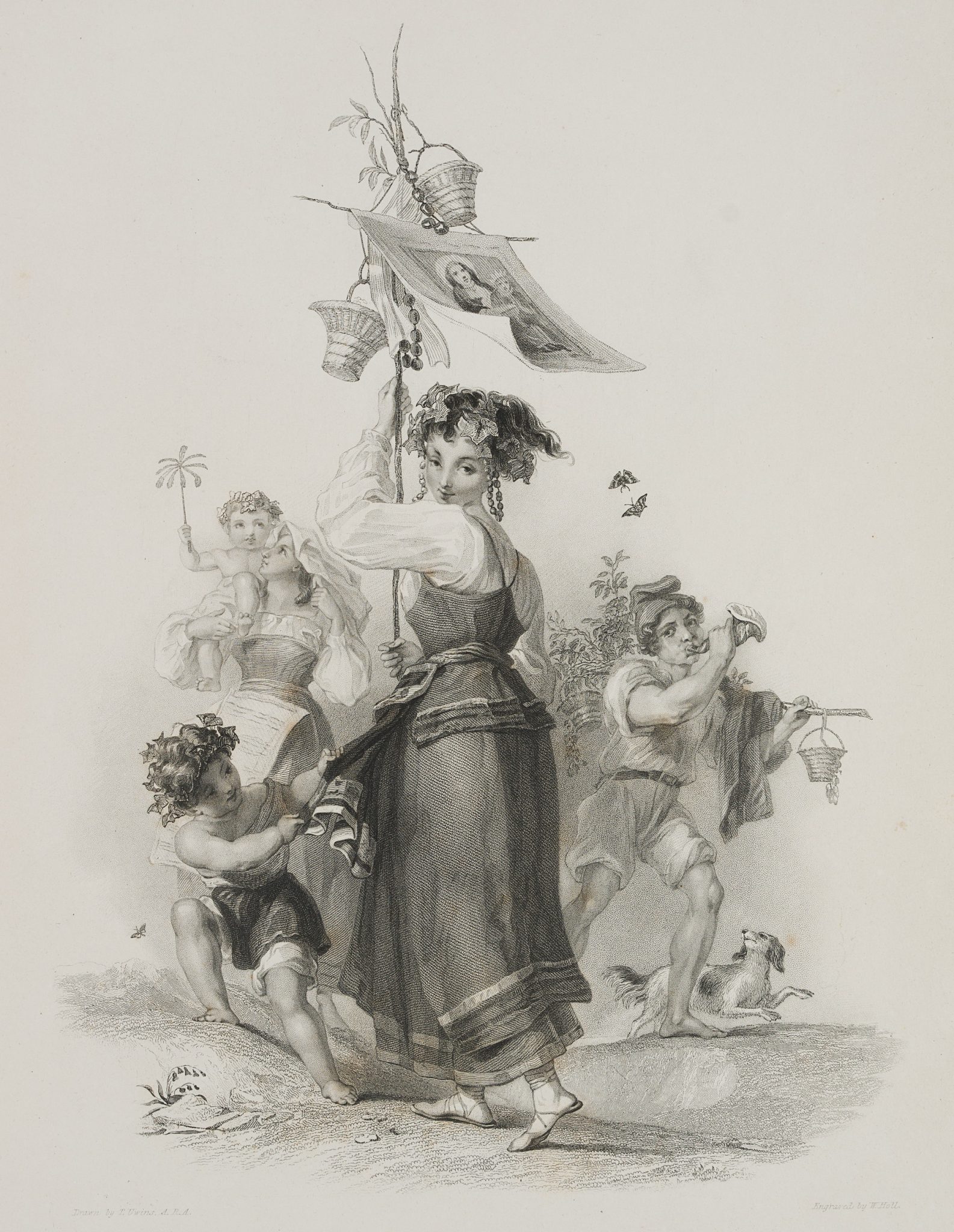 Mädchen in neapolitanischer Tracht