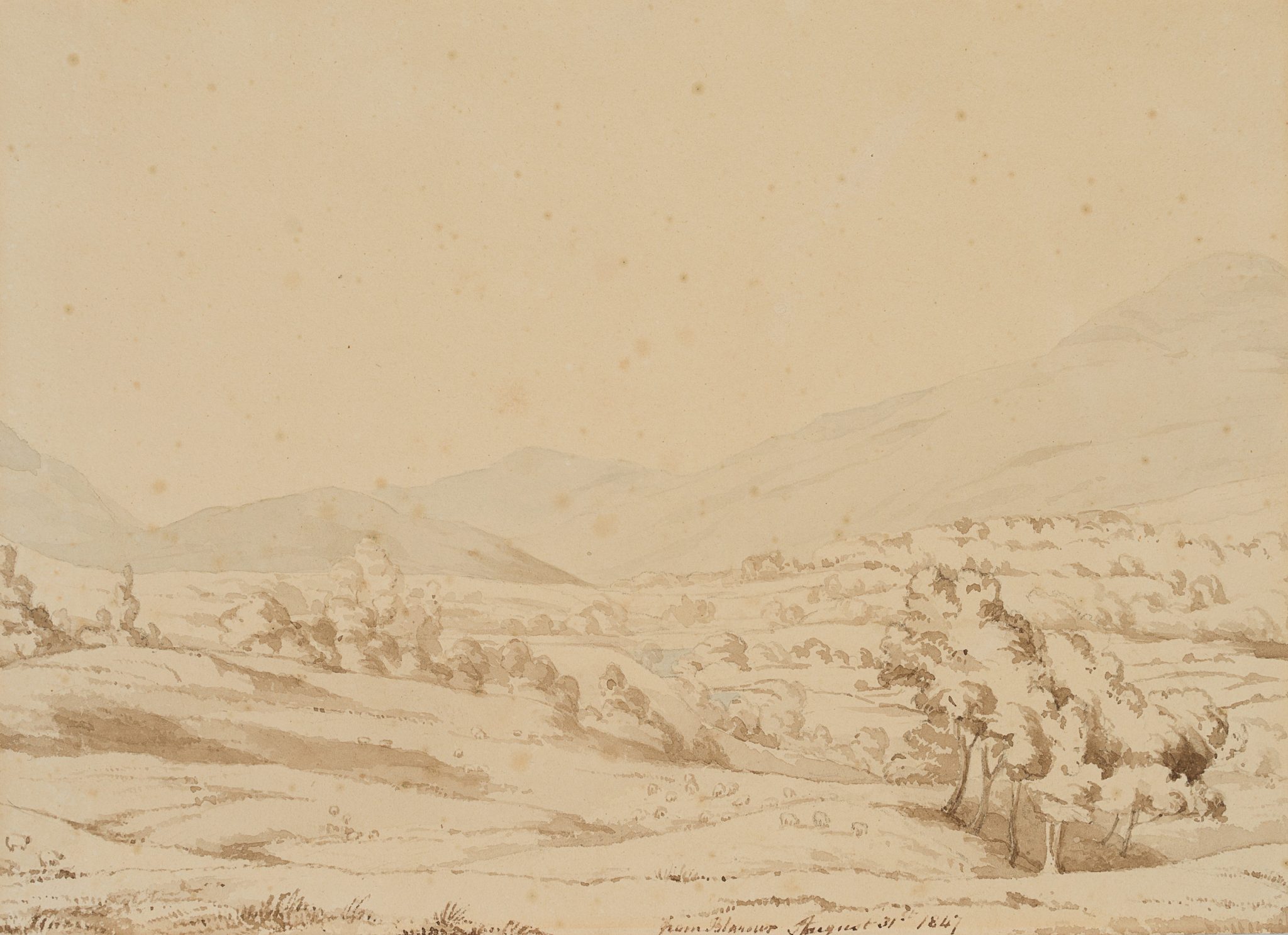 Hügellandschaft in Wales