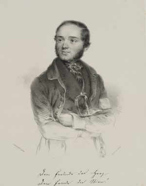 Dr. Obermayer mit Säbel