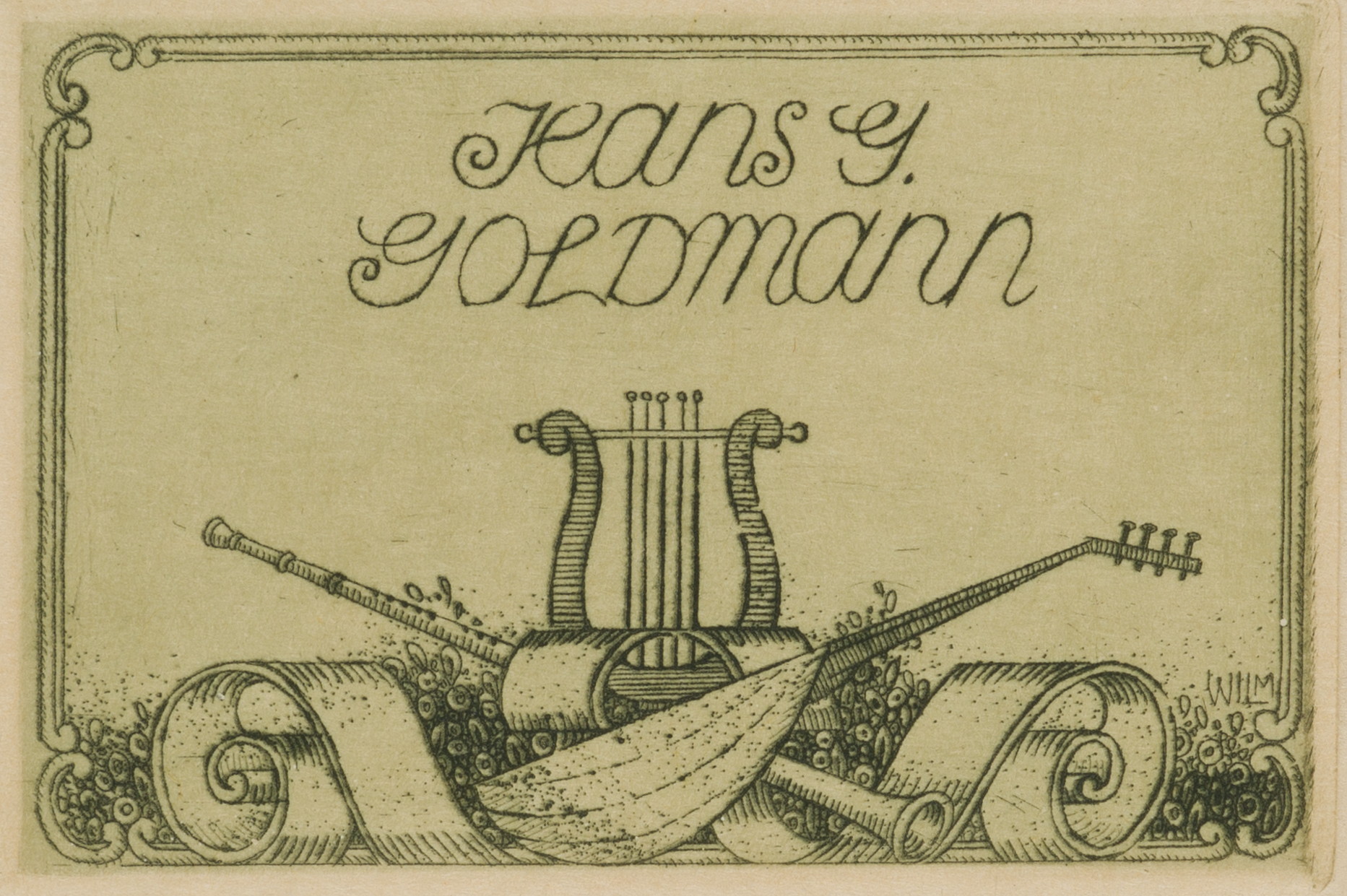 Exlibris Hans G. Goldmann