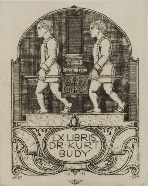Exlibris des Eigners Dr. Kurt Budy