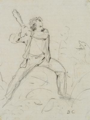 Prügelnder Bauer
