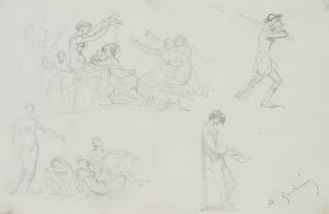 Studienblatt, Allegorische Figuren