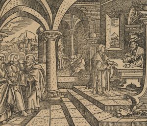 Bibelszene, Jesus vor einem Amtsmann
