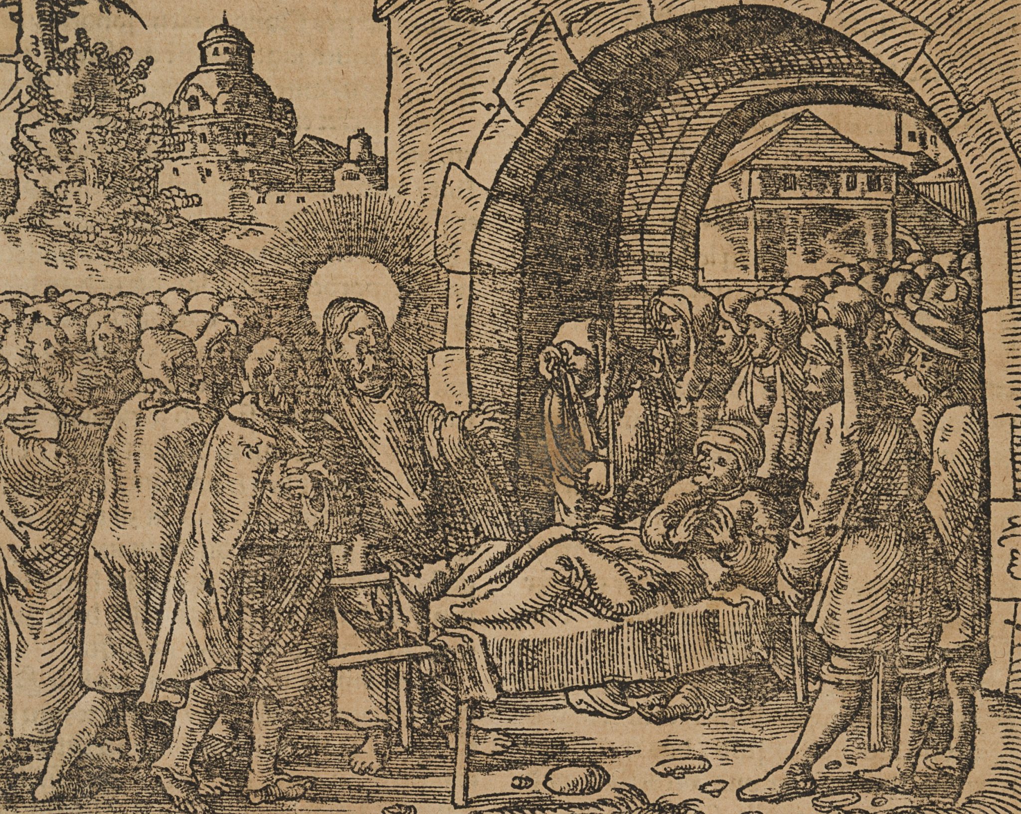 Jesus heilt die Kranken, Bibelszene