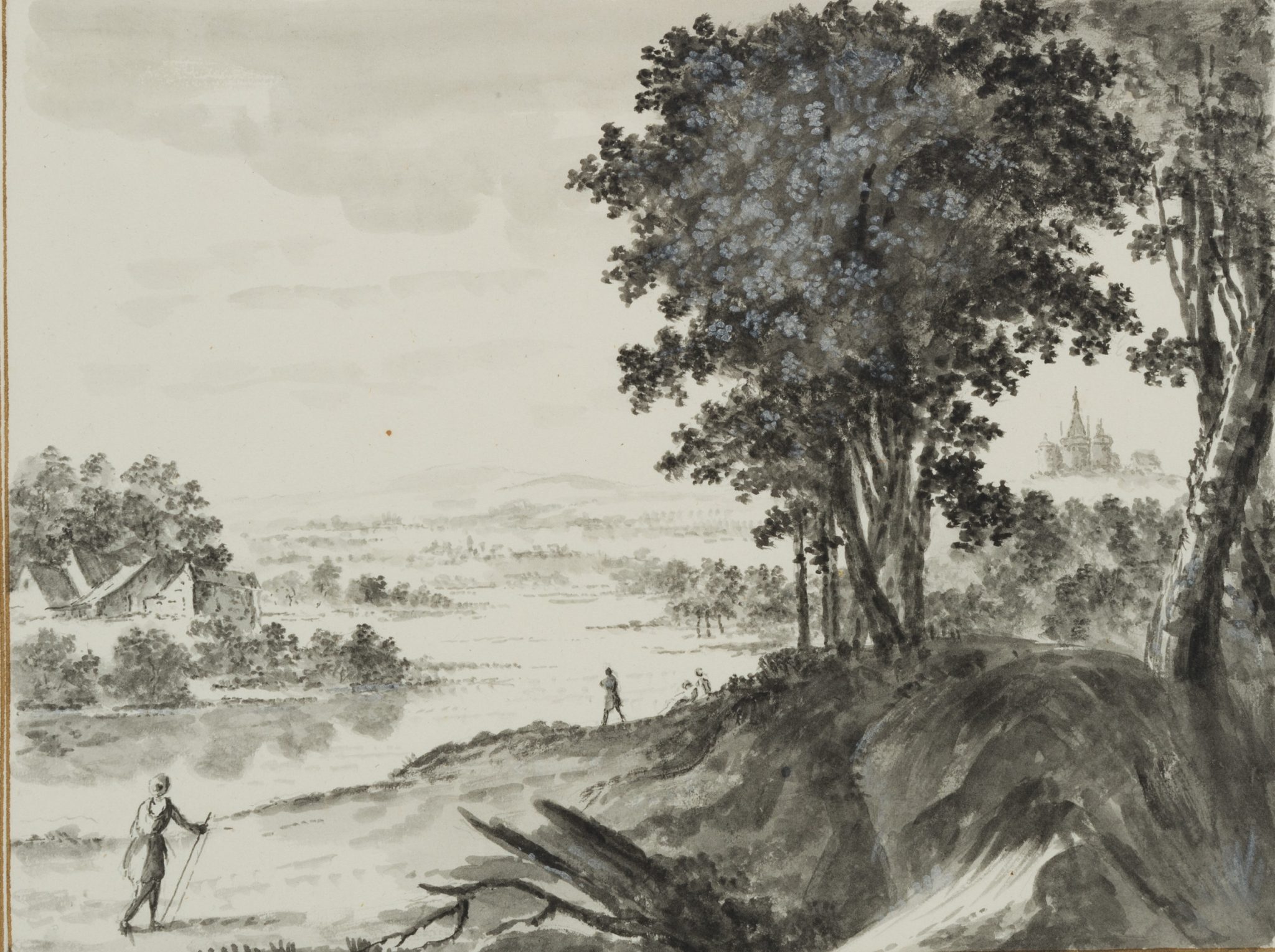 Landschaft mit Wanderweg