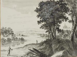 Landschaft mit Wanderweg