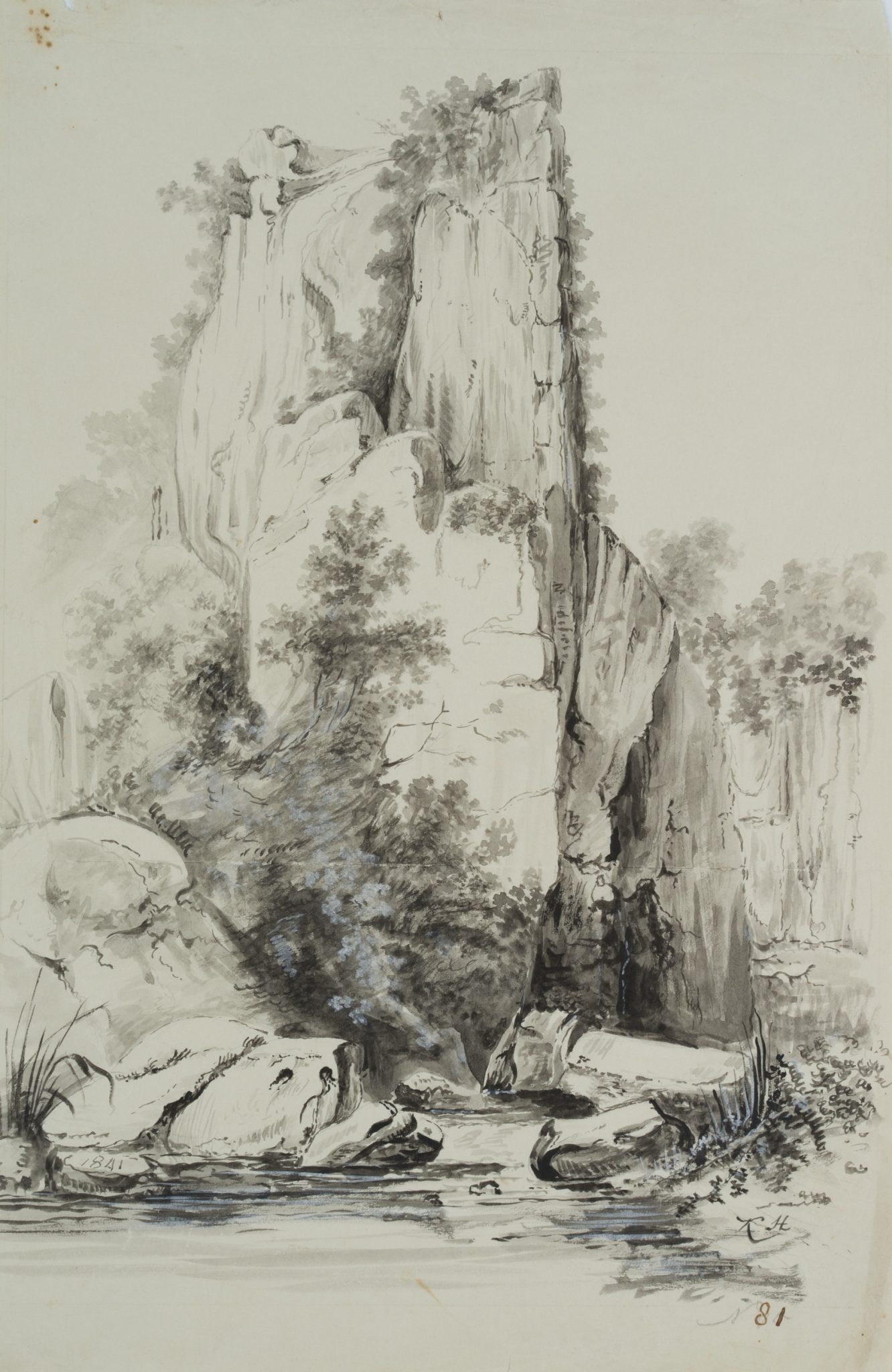 Felsen am Fluss