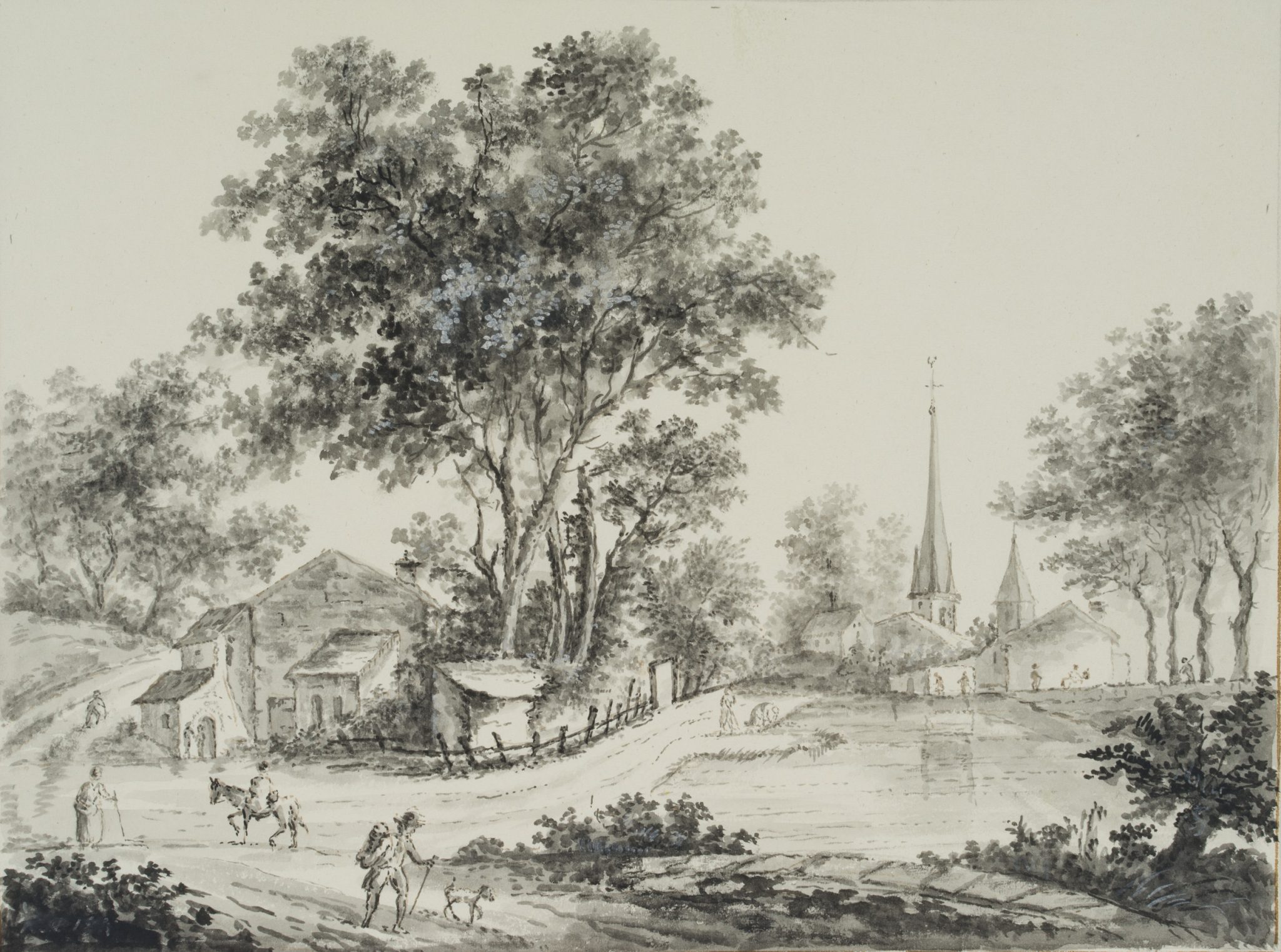 Straße zum Dorf