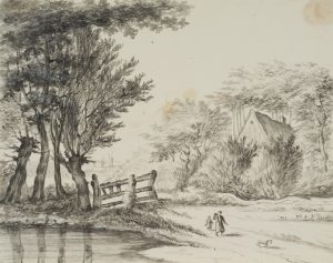 Landschaft mit reicher Vegetation