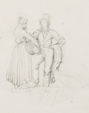 Mann und Frau im Gespräch