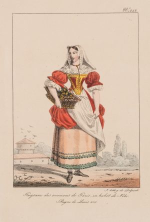 Mädchen in französischer Tracht