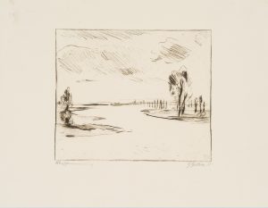 Überschwemmte Auenlandschaft