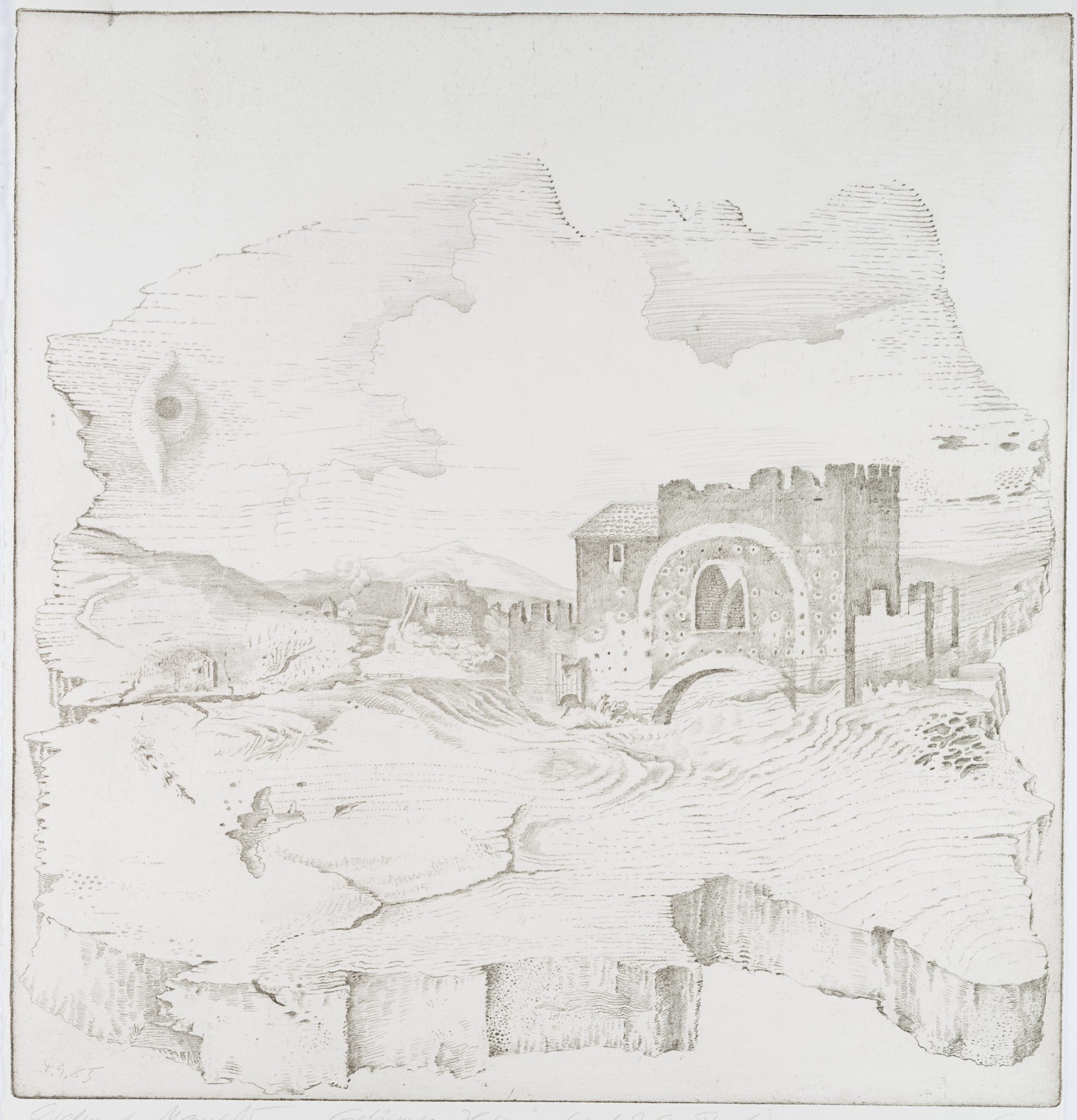 Geträumtes Holz (nach J. Chr. Erhard) - Collage