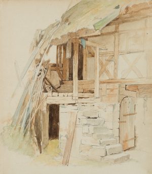 Studie eines Bauernhauses