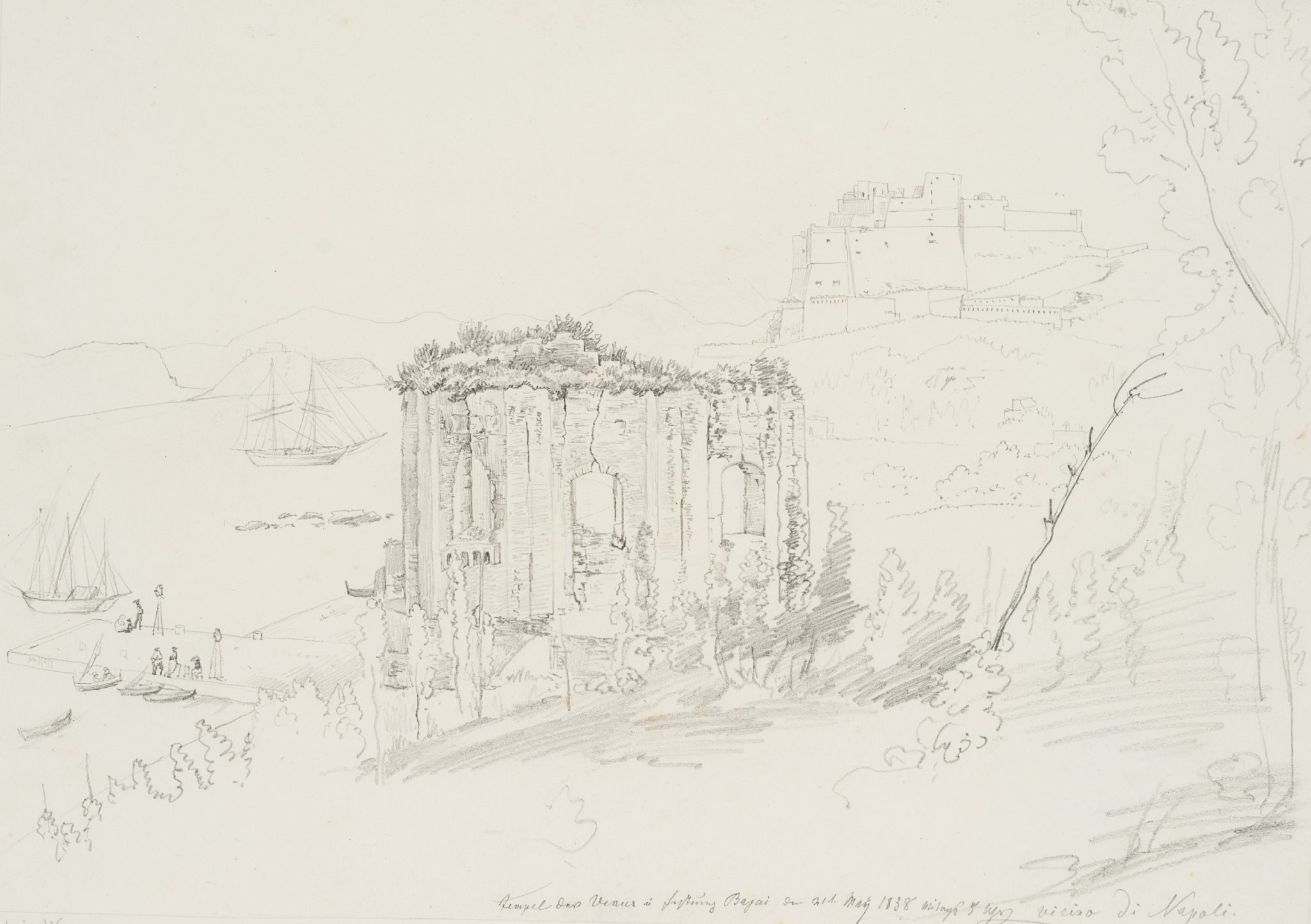 Venustempel und Festung von Baiae