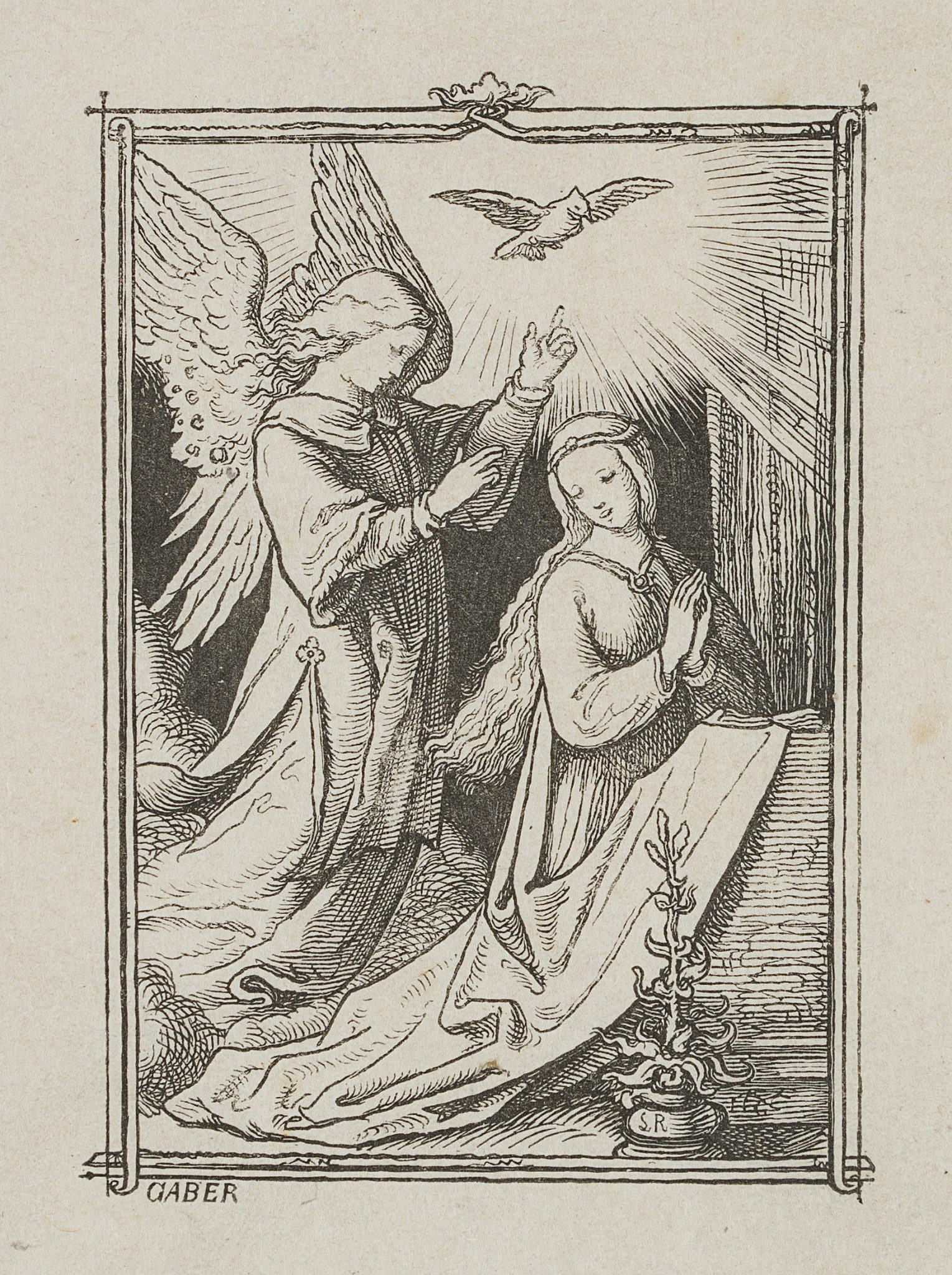 Maria mit dem Engel Gabriel