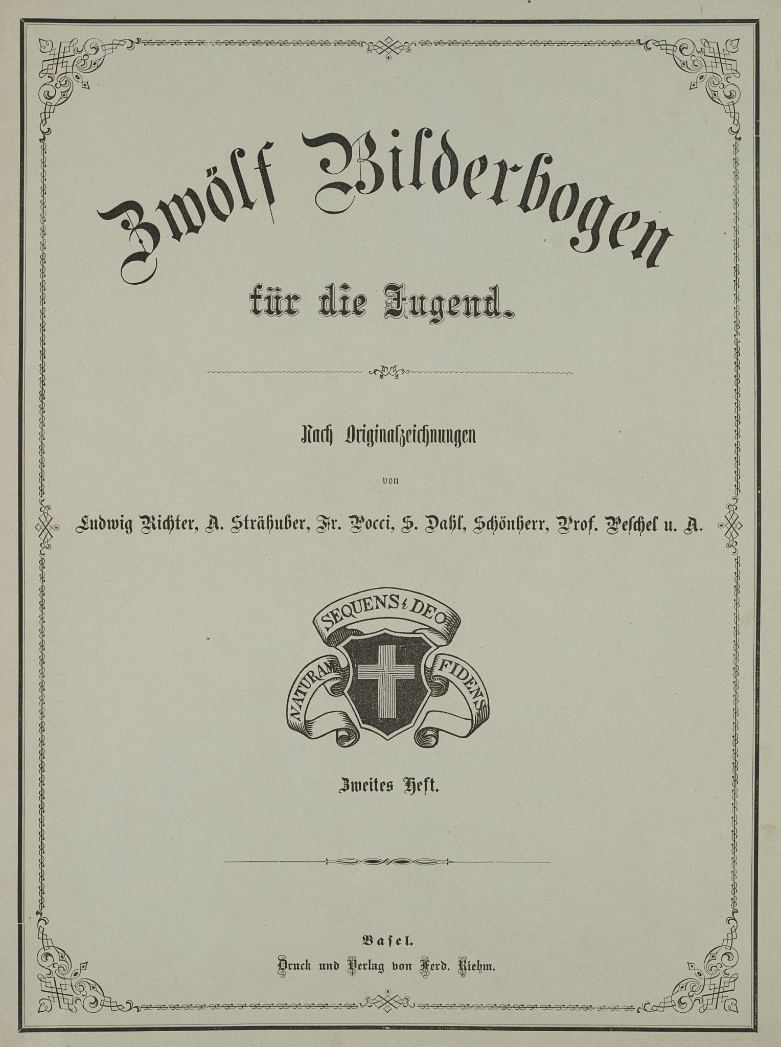 Zwölf Bilderbogen für die Jugend, Mappe