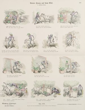 Vetter Franz auf dem Esel