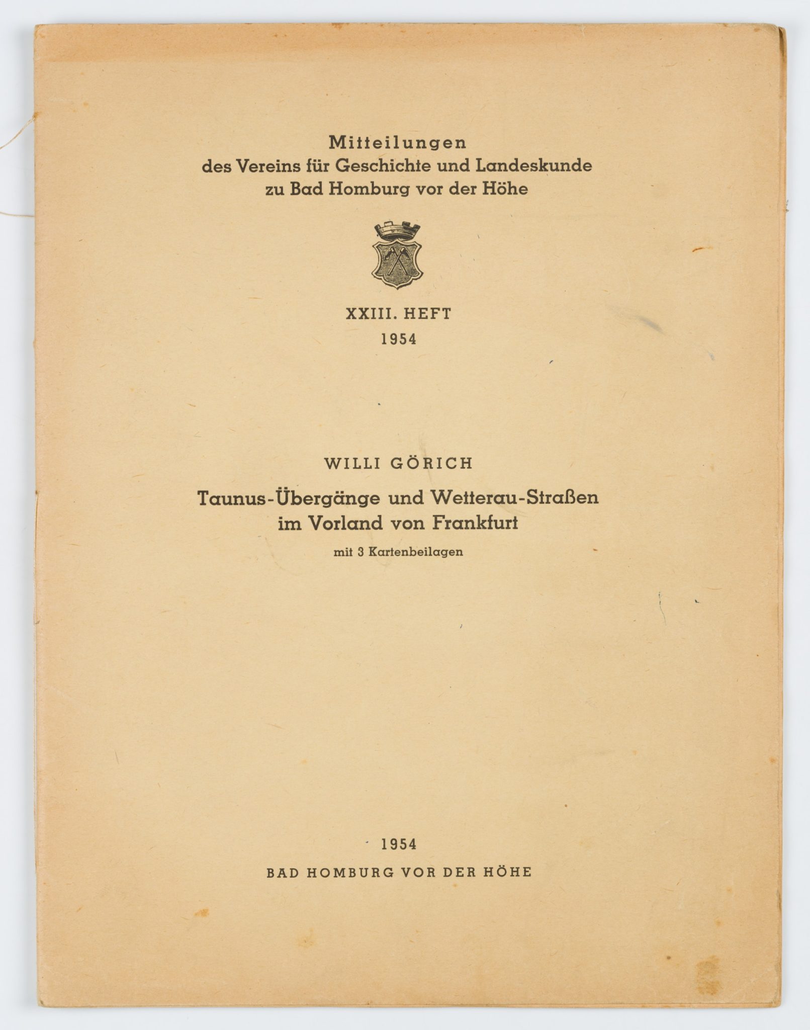 Taunusübergänge und Wetteraustraßen