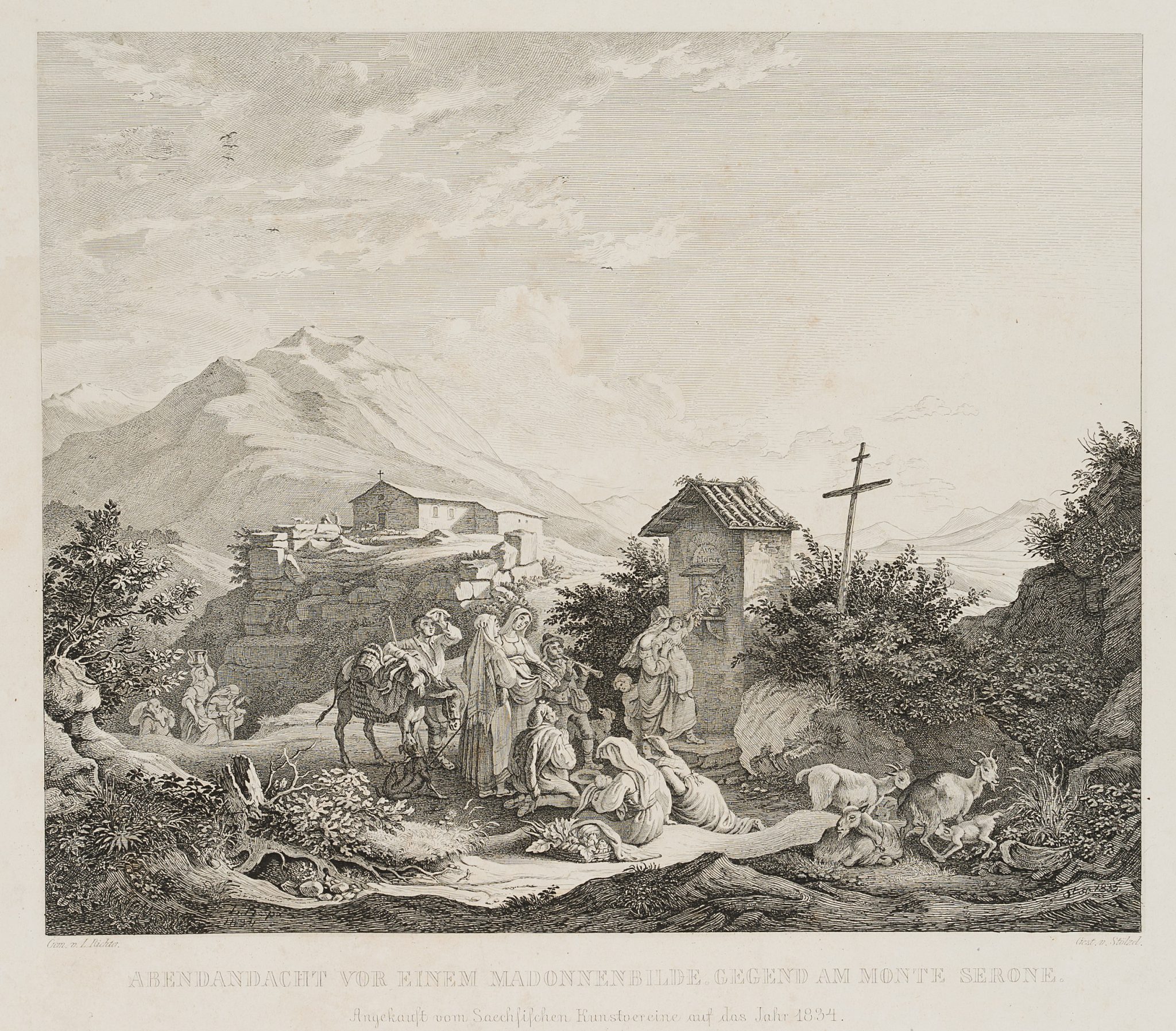 Abendandacht am Monte Serone