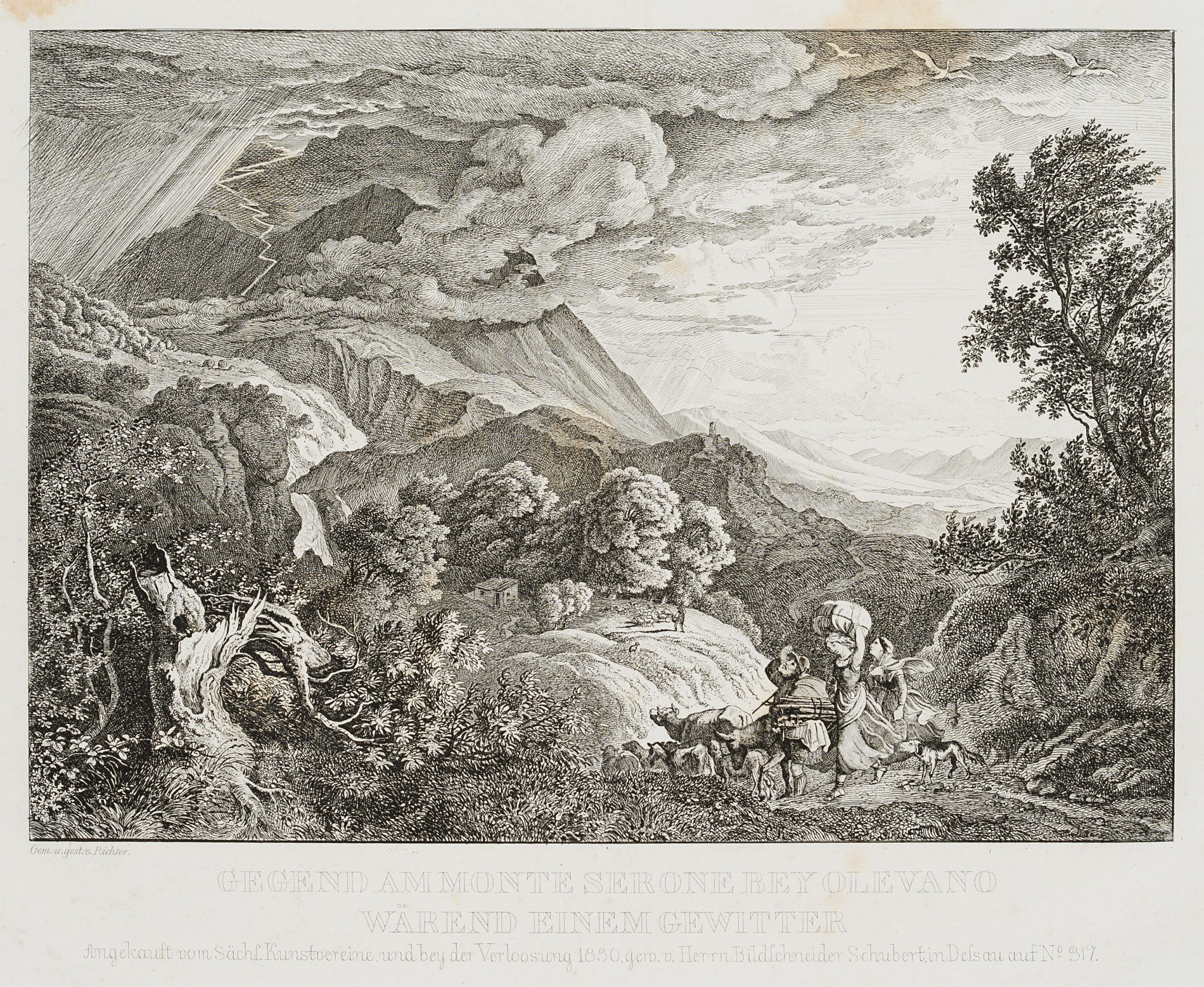 Gegend am Monte Serone bei Olevano