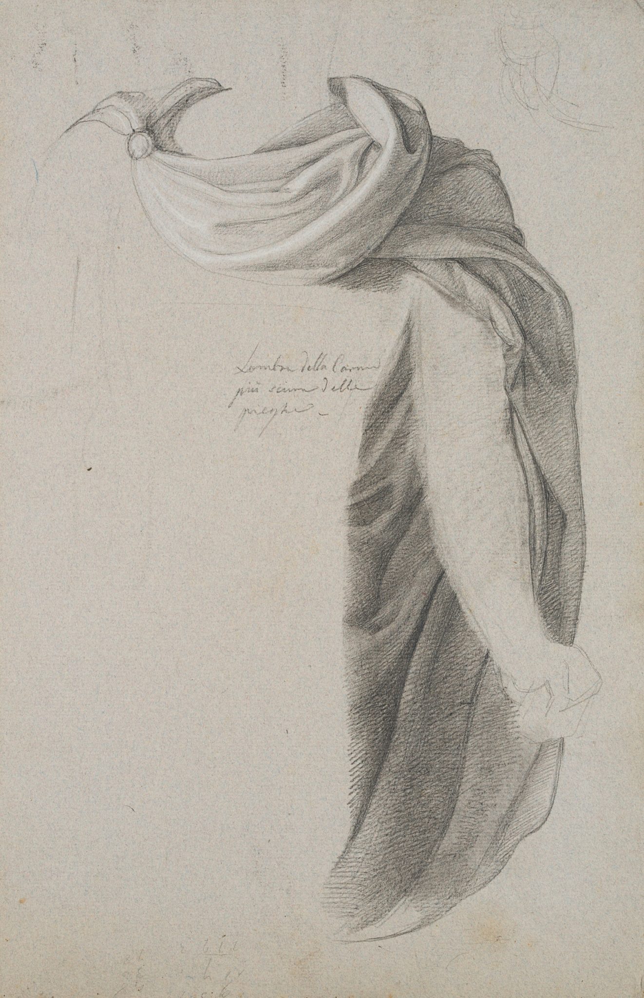 Gewandstudie, Mantel