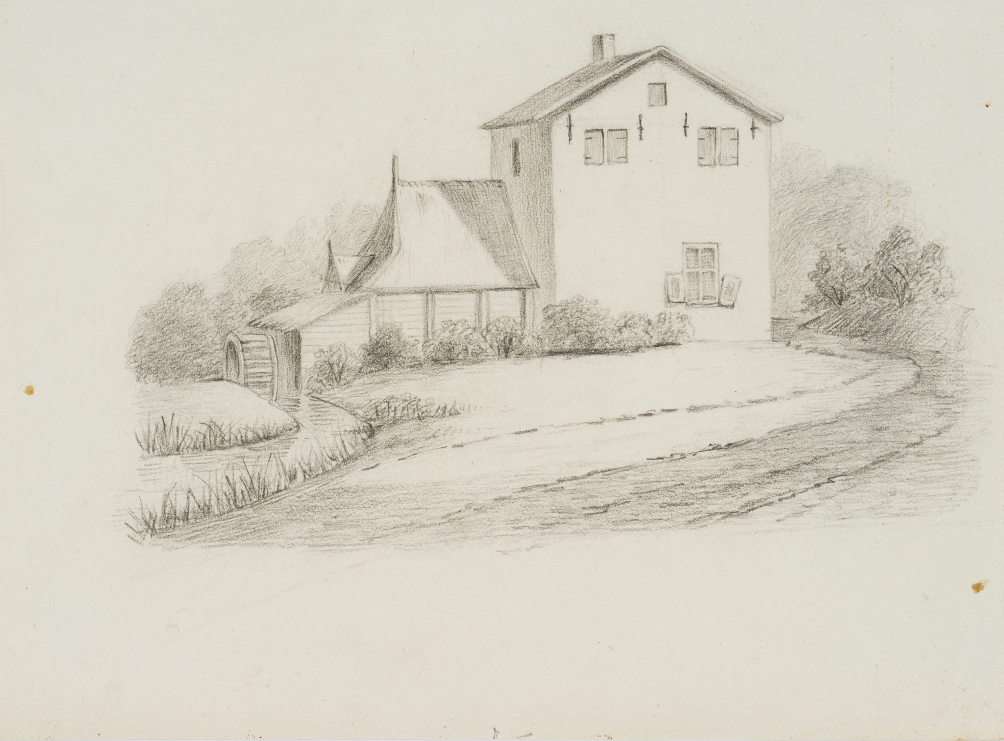 Ansicht einer Mühle